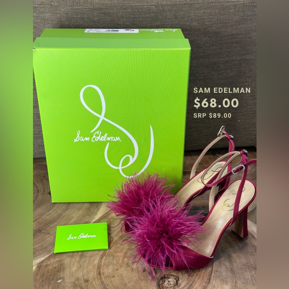Sam Edelman Leon, Raspberry Satin SIZES 5W, 7 1/2W, 8W US